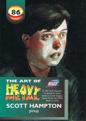 Comic Images The Art of Heavy Metal Base Card 86 pinup