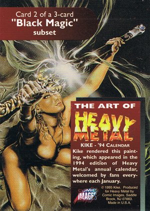 Comic Images The Art of Heavy Metal Black Magic Subset 2 Kike - '94 Calendar