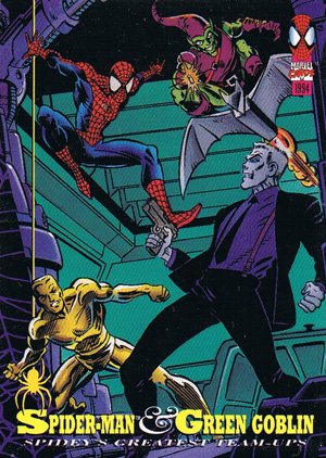 Fleer The Amazing Spider-Man Base Card 86 Spider-Man & Green Goblin
