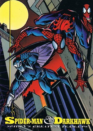Fleer The Amazing Spider-Man Base Card 96 Spider-Man & Darkhawk