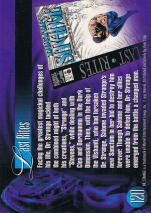 Fleer Marvel Annual Flair '95 Base Card 120 Dr. Strange