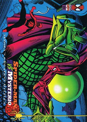 Fleer The Amazing Spider-Man Base Card 110 Spider-Man vs. Mysterio