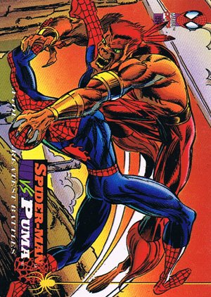 Fleer The Amazing Spider-Man Base Card 114 Spider-Man vs. Puma