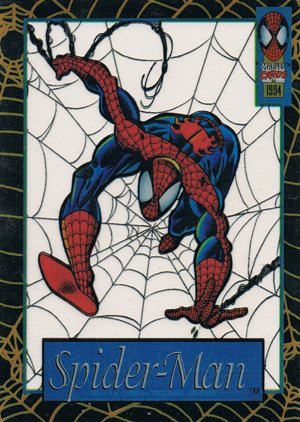 Fleer The Amazing Spider-Man Suspended Animation Card seven Spider-Man