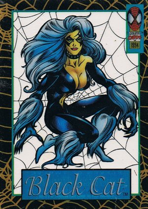 Fleer The Amazing Spider-Man Suspended Animation Card eleven Black Cat