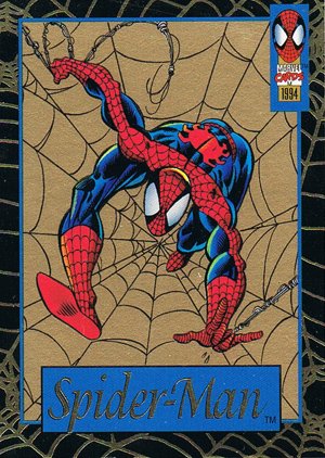 Fleer The Amazing Spider-Man Wal-Mart Gold-Web Foils one Spider-Man