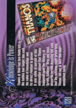 Fleer Marvel Annual Flair '95 Base Card 128 Thanos