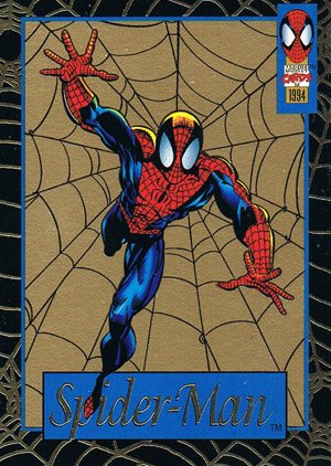 Fleer The Amazing Spider-Man Wal-Mart Gold-Web Foils six Spider-Man