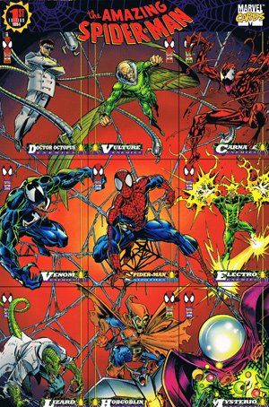 Fleer The Amazing Spider-Man Promos  9-card panel (
