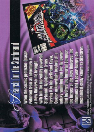 Fleer Marvel Annual Flair '95 Base Card 129 Starblast