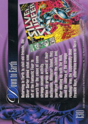Fleer Marvel Annual Flair '95 Base Card 130 Silver Surfer