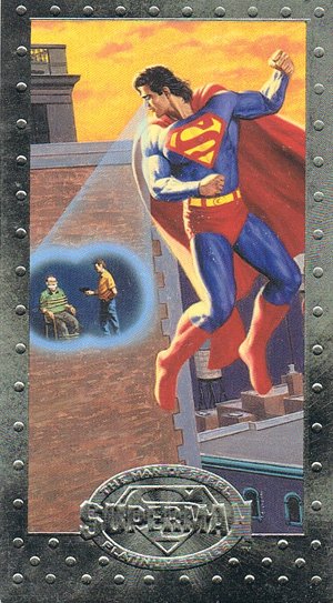 SkyBox Superman: The Man of Steel - Premium Edition Base Card 22 Vision!