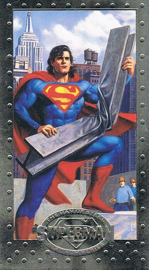 SkyBox Superman: The Man of Steel - Premium Edition Base Card 23 Strength!