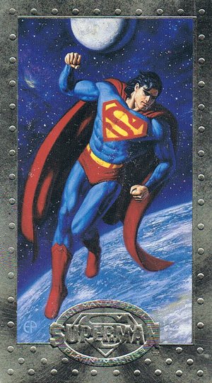 SkyBox Superman: The Man of Steel - Premium Edition Base Card 30 Superman in Space!