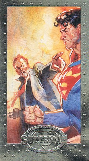 SkyBox Superman: The Man of Steel - Premium Edition Base Card 33 Luthor Lays Down the Law!