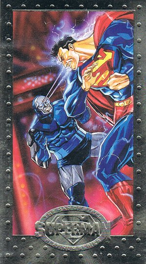 SkyBox Superman: The Man of Steel - Premium Edition Base Card 39 Alone against Darkseid!