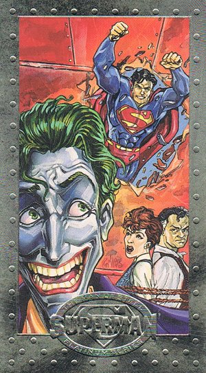 SkyBox Superman: The Man of Steel - Premium Edition Base Card 42 The Laugh's on the Joker!