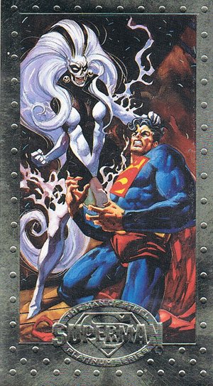 SkyBox Superman: The Man of Steel - Premium Edition Base Card 45 Death-Cry of the Silver Banshee!