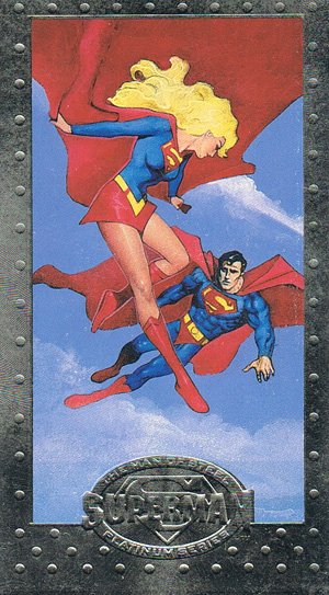 SkyBox Superman: The Man of Steel - Premium Edition Base Card 47 Enter: Supergirl!