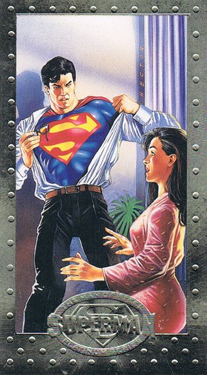 SkyBox Superman: The Man of Steel - Premium Edition Base Card 61 The Secret Revealed!