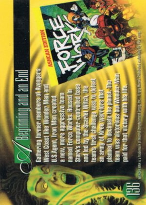 Fleer Marvel Annual Flair '95 Base Card 136 Wonder Man