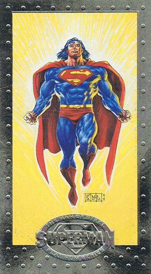 SkyBox Superman: The Man of Steel - Premium Edition Base Card 79 Superman Lives!