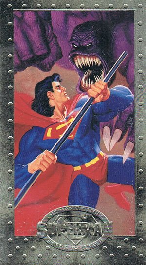 SkyBox Superman: The Man of Steel - Premium Edition Base Card 81 The Deadly Parasite!