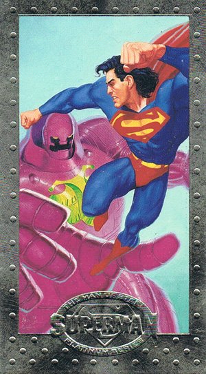 SkyBox Superman: The Man of Steel - Premium Edition Base Card 84 Final Conflict?