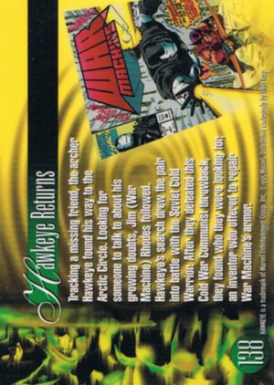 Fleer Marvel Annual Flair '95 Base Card 138 Hawkeye