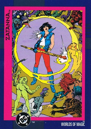 SkyBox DC Cosmic Teams Base Card 116 Zatanna (Worlds of Magic)
