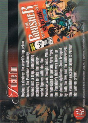 Fleer Marvel Annual Flair '95 Base Card 142 Punisher