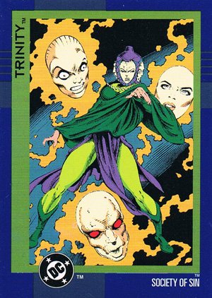 SkyBox DC Cosmic Teams Base Card 130 Trinity (Society of Sin)
