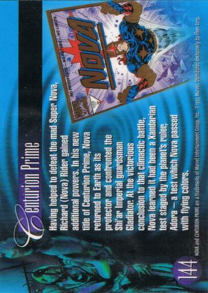 Fleer Marvel Annual Flair '95 Base Card 144 Nova