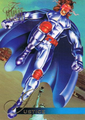 Fleer Marvel Annual Flair '95 Base Card 145 Justice