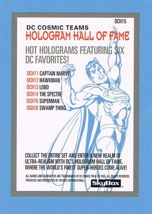 SkyBox DC Cosmic Teams Holograms DCH15 Superman