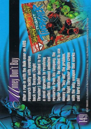 Fleer Marvel Annual Flair '95 Base Card 149 Night Thrasher