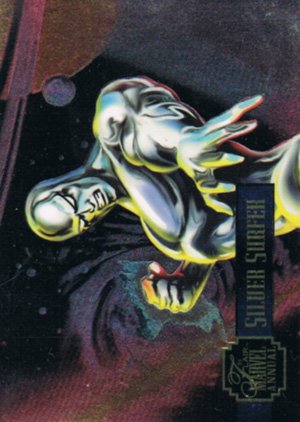 Fleer Marvel Annual Flair '95 PowerBlast Card 2 Silver Surfer