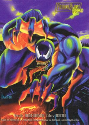 Fleer Marvel Annual Flair '95 PowerBlast Card 3 Venom