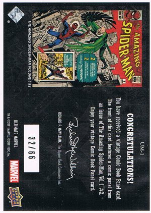 Upper Deck Marvel Beginnings Ultimate Focus Panel Card UM-1 The Amazing Spider-Man #2 (66)