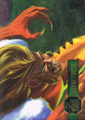 Fleer Marvel Annual Flair '95 PowerBlast Card 9 Sabretooth
