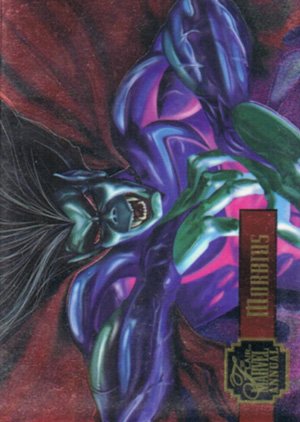 Fleer Marvel Annual Flair '95 PowerBlast Card 10 Morbius