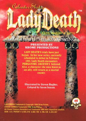 Krome Productions Lady Death All-Chromium Base Card 42 Lady Death: The Reckoning