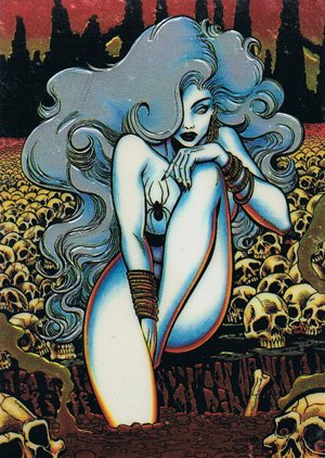 Krome Productions Lady Death All-Chromium Base Card 57 Repose