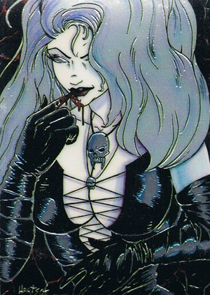 Krome Productions Lady Death All-Chromium Base Card 65 The Final Touch