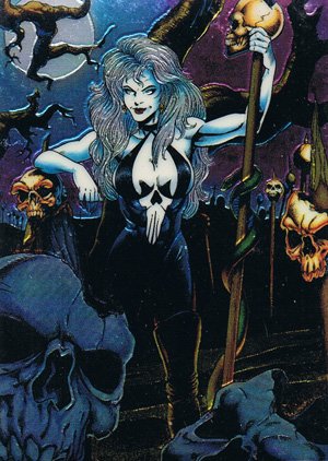 Krome Productions Lady Death All-Chromium Base Card 66 Valley of the Skulls