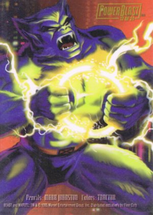 Fleer Marvel Annual Flair '95 PowerBlast Card 12 Beast