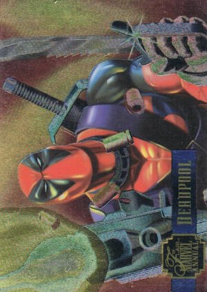 Fleer Marvel Annual Flair '95 PowerBlast Card 17 Deadpool