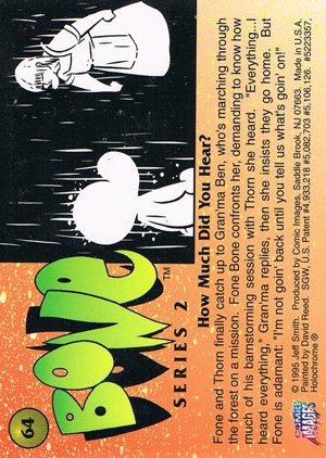 Comic Images Bone Series 2 Base Card 64 How Much Did You Hear?