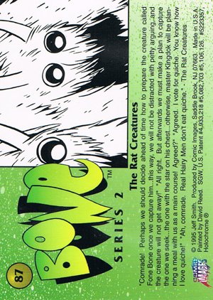 Comic Images Bone Series 2 Base Card 87 The Rat Creatures