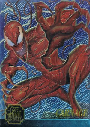Fleer Marvel Annual Flair '95 Chromium Card 2 Carnage